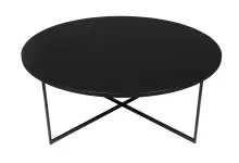 FINO duży stolik Ø 100 czarny w stylu loft do salonu